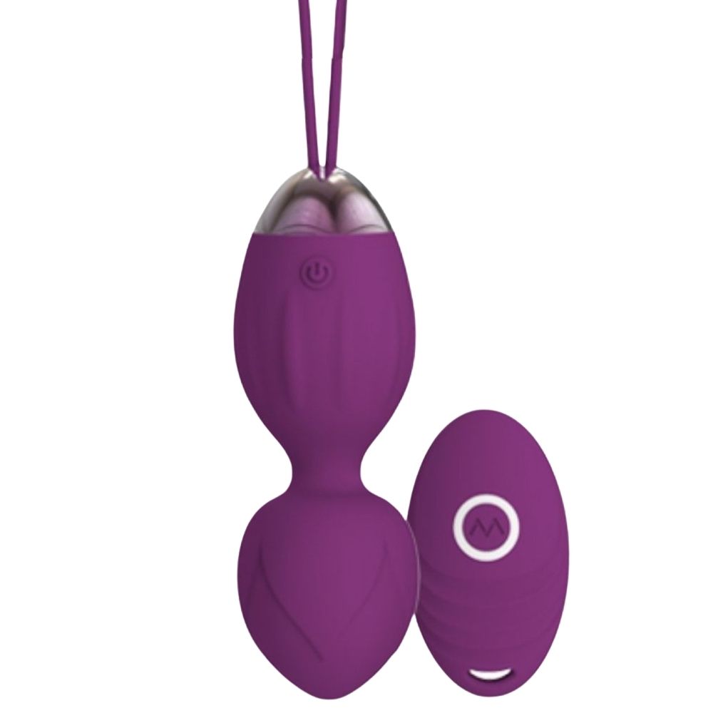 Love Kegel Balls Uzaktan Kumanda Kegel Vibratör Seti Purple