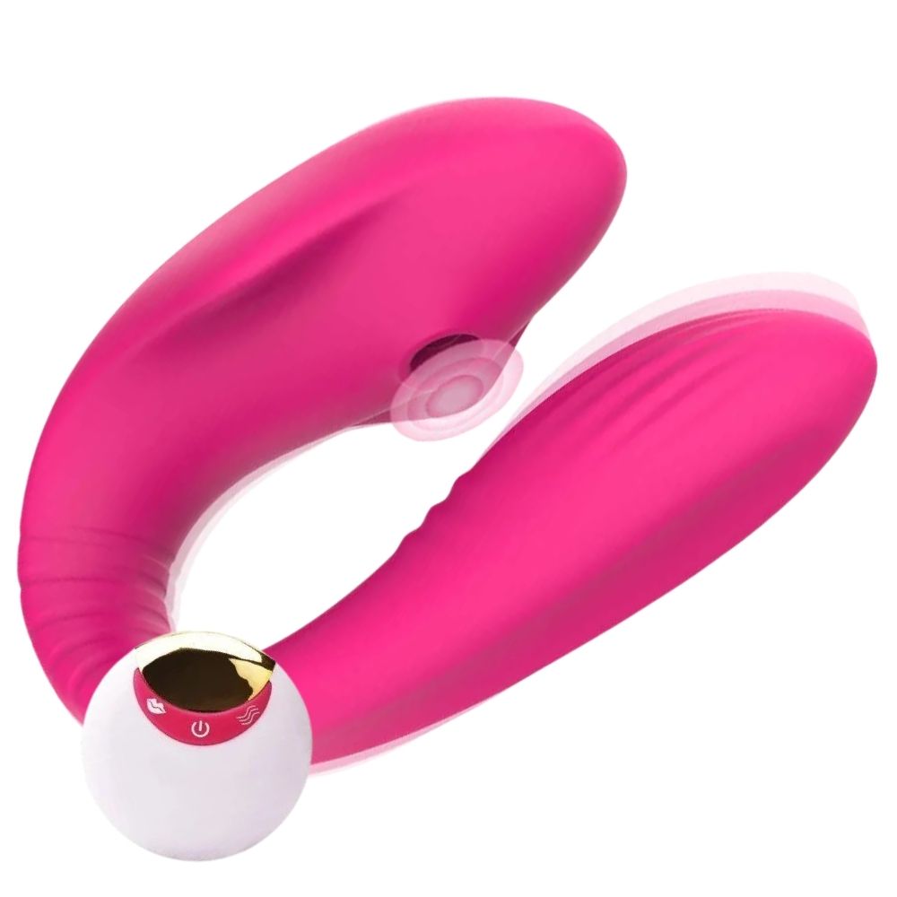 Sucking Vibe Couples Emiş Güçlü Giyilebilir Partner Vibrator Pink