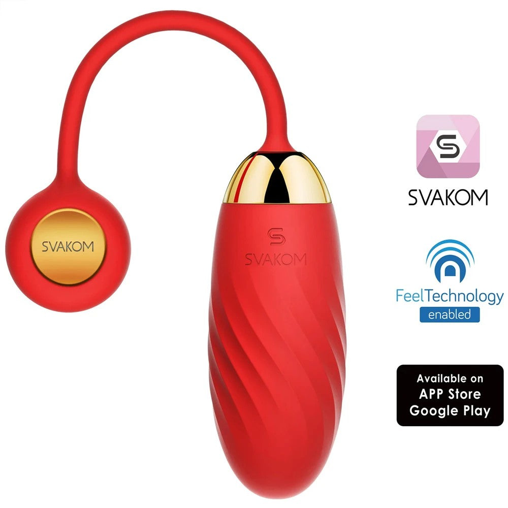 Svakom Ella Neo Telefon Kontrollü Egg Vibrator Red
