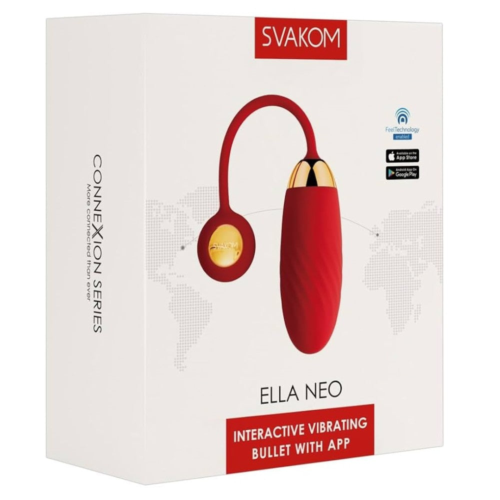 Svakom Ella Neo Telefon Kontrollü Egg Vibrator Red