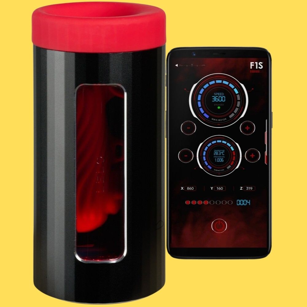 Lelo F1S V3 Teal Uygulama Kontrollü Çift Motorlu Sensör ve Yapay Zeka Etkileşimli Masturbator Red