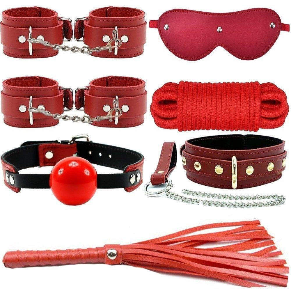 The Fetish Fantasy Series 7 Parça Fetish Set Kırmızı