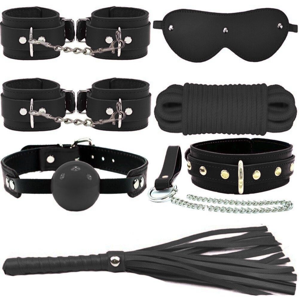 The Fetish Fantasy Series 7 Parça Fetish Set Black