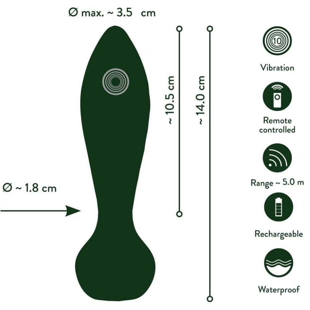 Emerald Love Luxurious Uzaktan Kumandalı Anal Plug