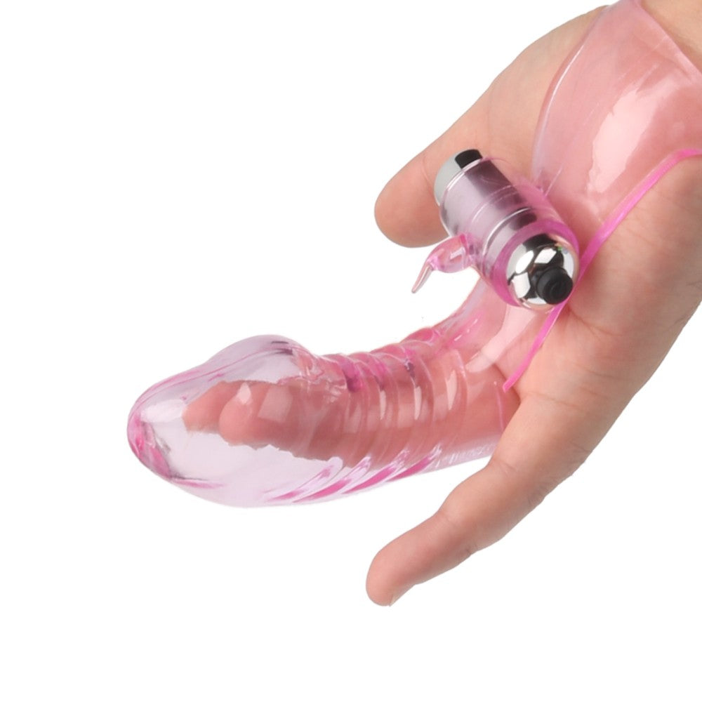 Finger Vibe 10 Modlu Titreşimli Parmak Vibrator Pink