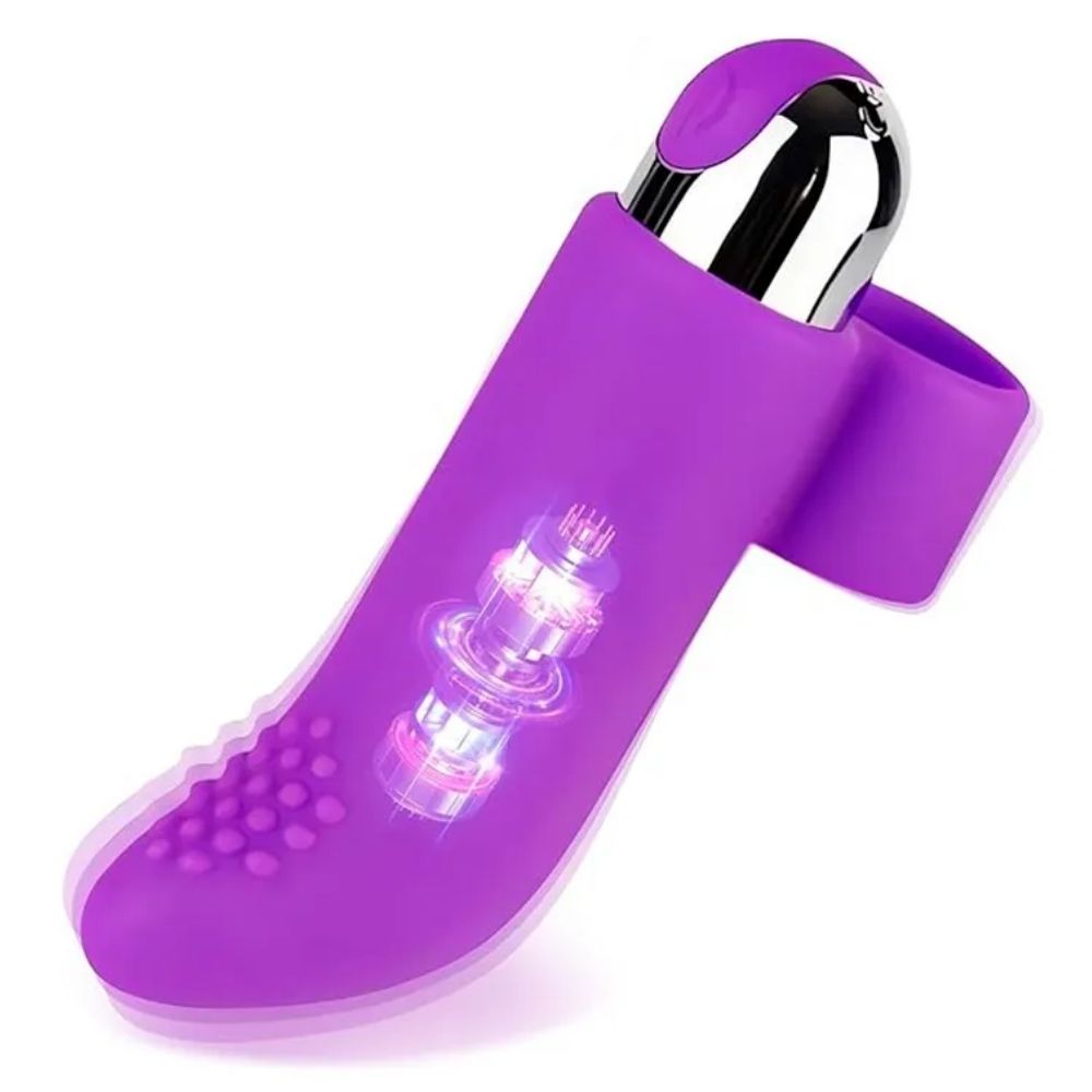 Finger Vibe Çift Yönlü Usb Şarjlı Parmak Vibratör Purple