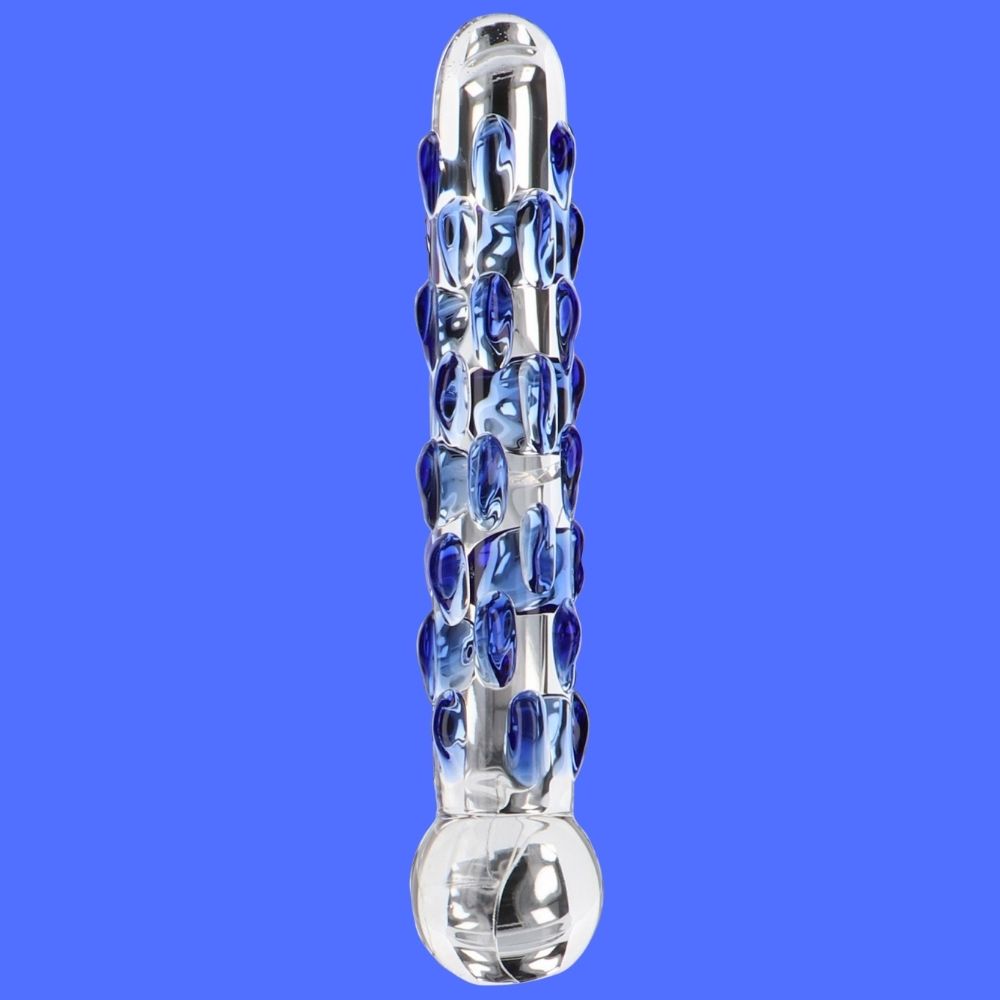ToyJoy Glass Worxx Diamond Dazzler Glass Dildo