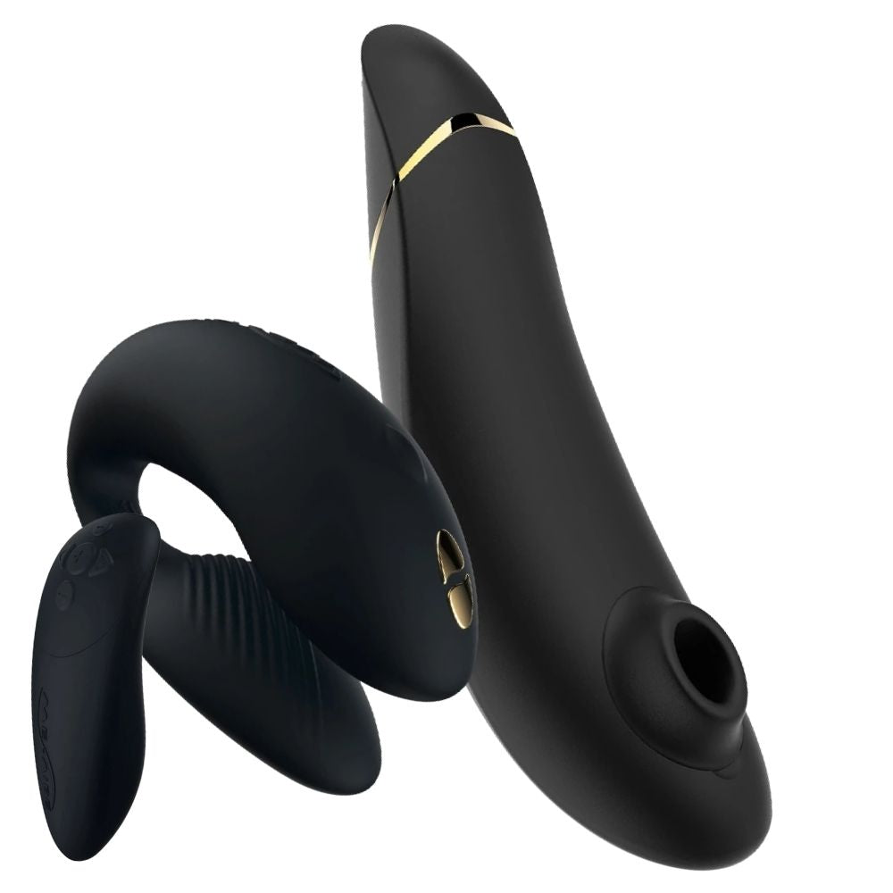Golden Moment Collection 2 We-Vibe Chorus and Womanizer Premium 2 Vibratör Set