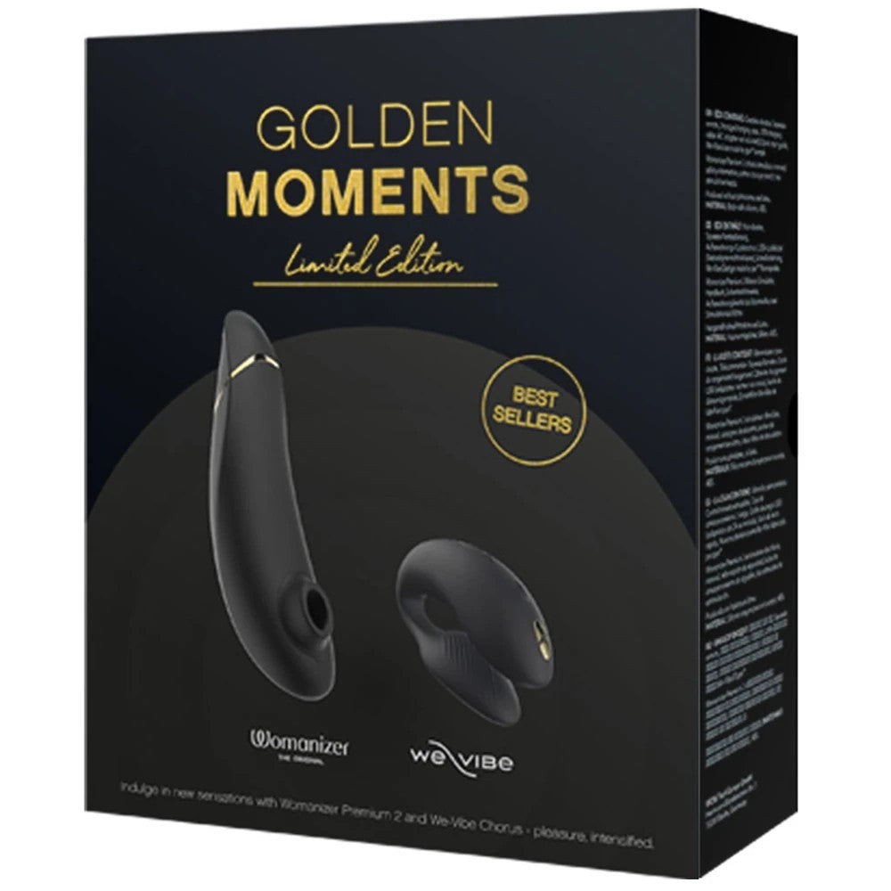Golden Moment Collection 2 We-Vibe Chorus and Womanizer Premium 2 Vibratör Set