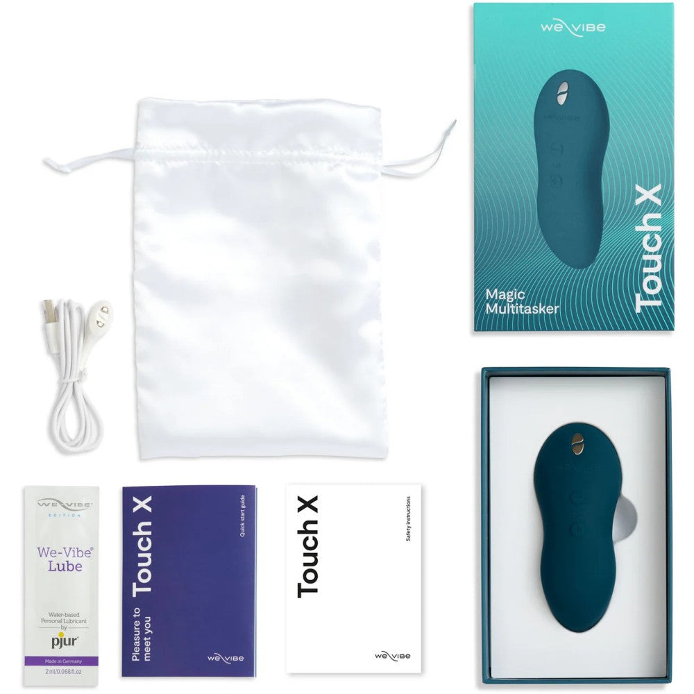 We-Vibe Touch X Magic Lay-On Klitoral Vibrator Green Velvet
