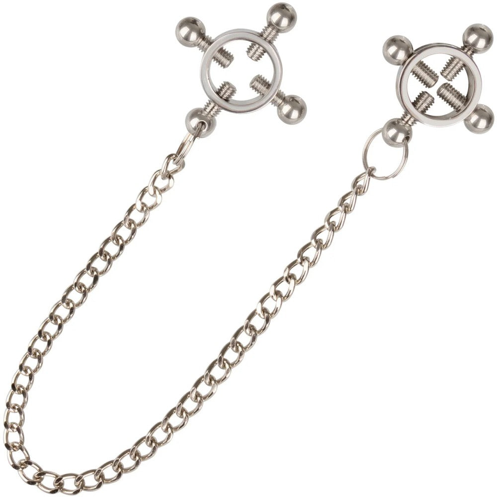 Calexotics Grips 4 Point Nipple Press with Chain Göğüs Klipsi