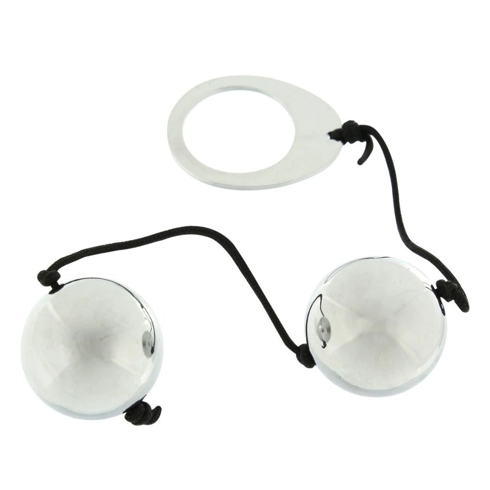 Seven Creations Heavy Metal Duo Spheres İkili Metal Vajinal ve Anal Top