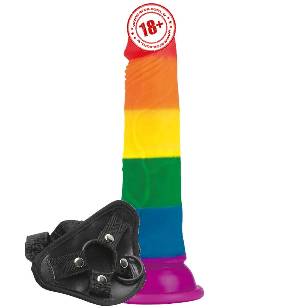 Lovetoy Prider Dildo 18.5 cm Kemerli Realistik Penis LV410025