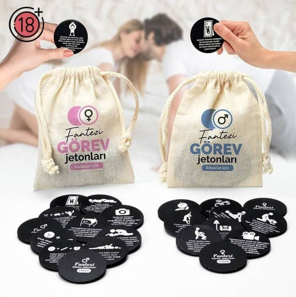 Erox Erotica Game Kamasutra Çiftlere Özel Görev Jetonları