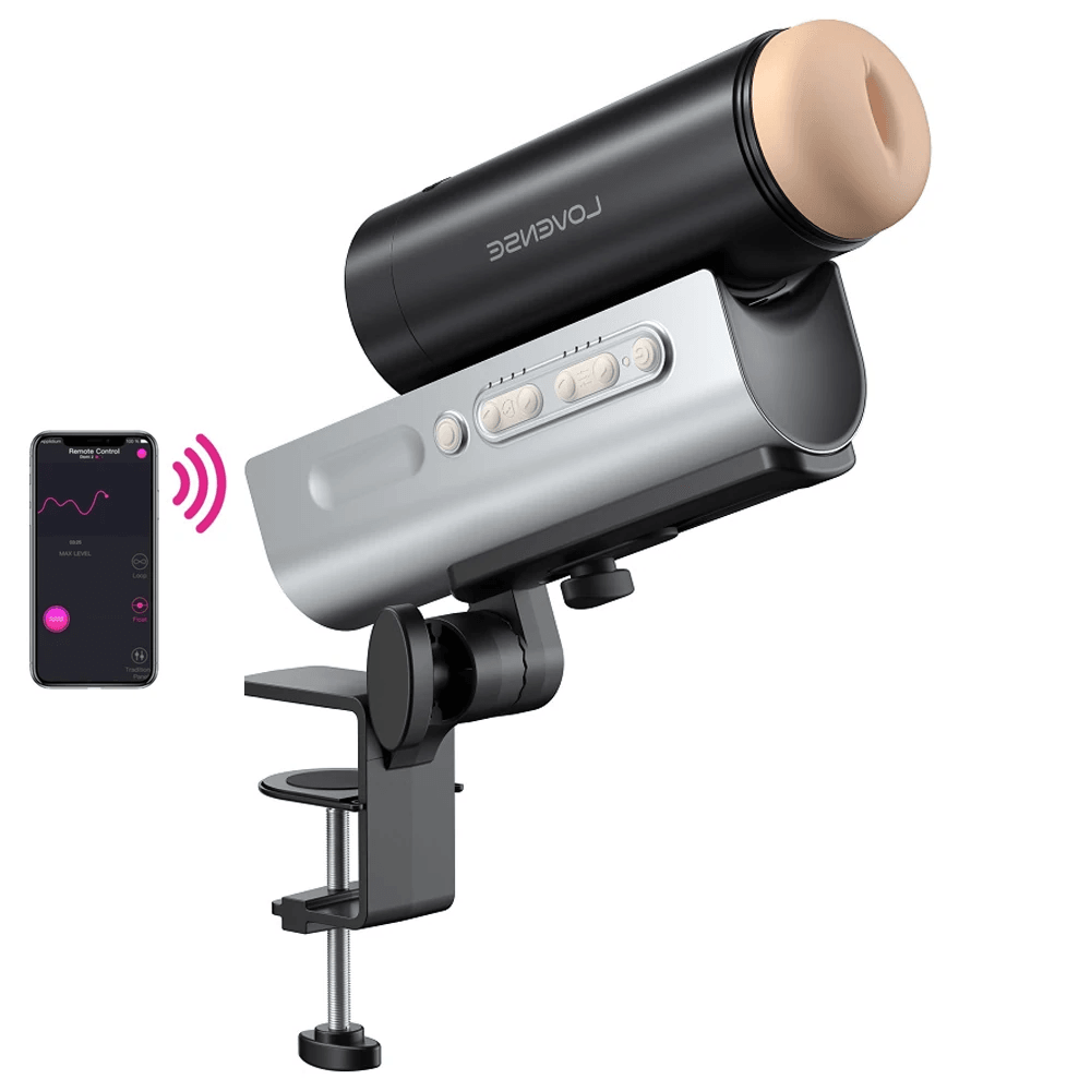 Lovense Solace Pro AI Destekli Telefon Kontrollü İleri Geri Hareketli Mastürbator
