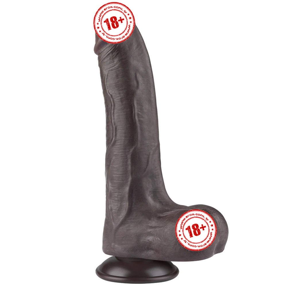 Lovetoy Sliding Skin Dildo Hareketli Deri Özellikli 22 Cm Realistik Zenci Penis