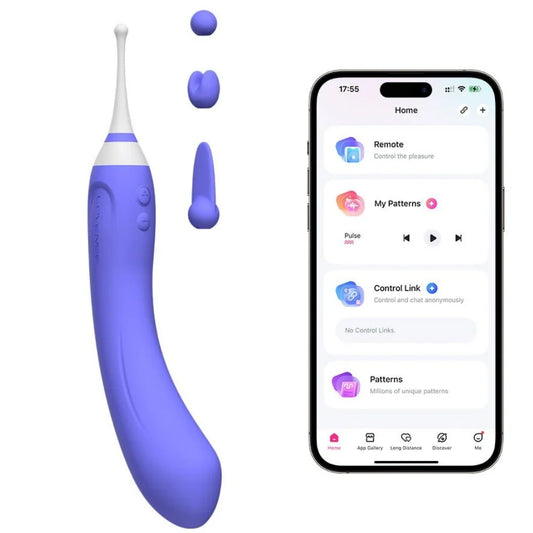 Lovense Hyphy Telefon Kontrollü Çift Motorlu G-Spot Vibratör