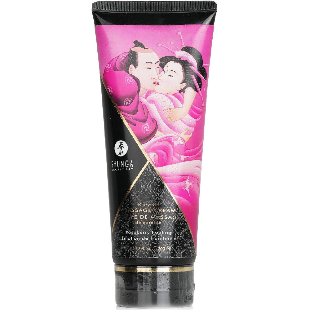 Shunga Kissable Massage Cream Ahududulu Öpülebilir Masaj Jeli 200 Ml.