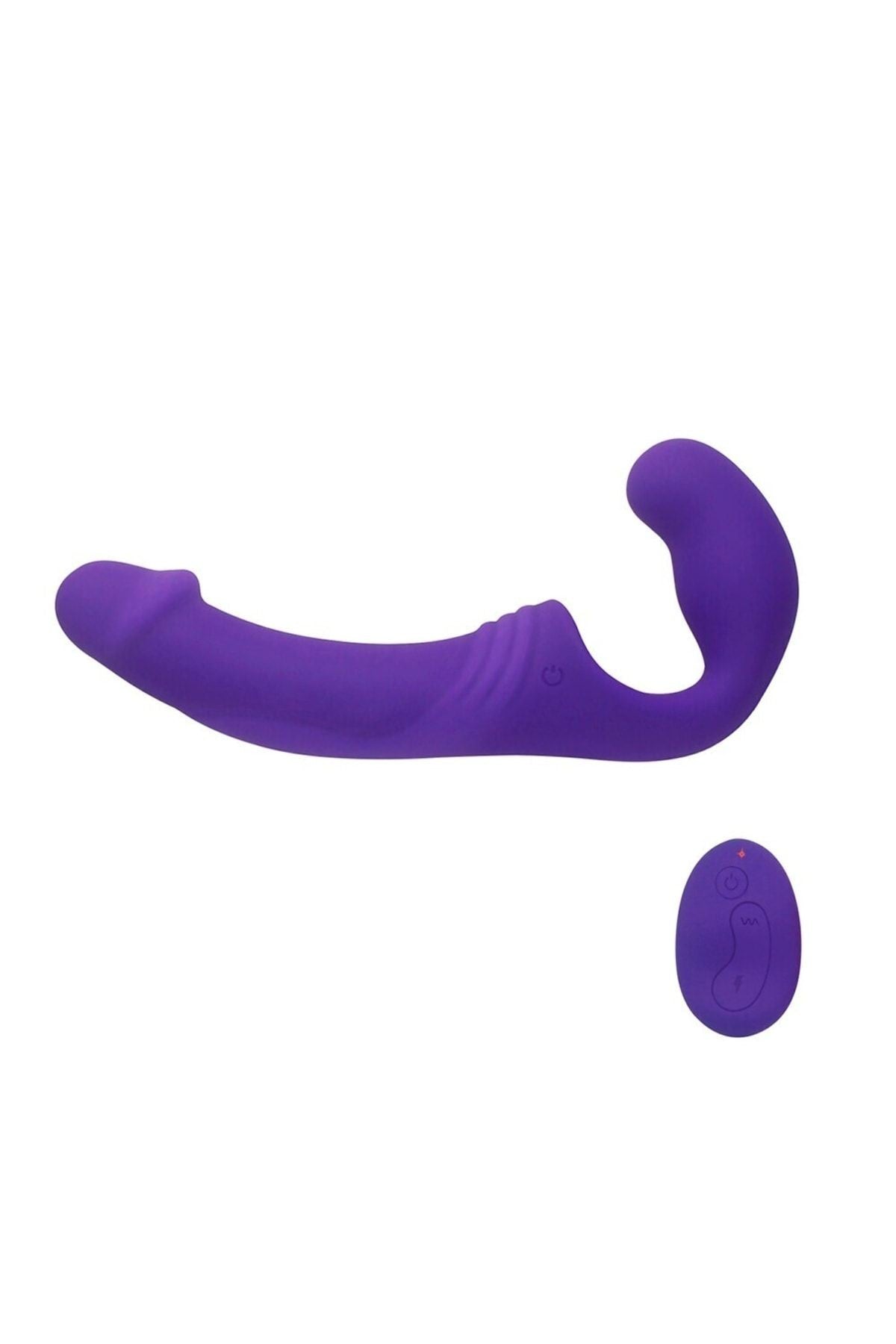 Uzaktan Kumandalı Double Rider Strapless Strap-On Mor