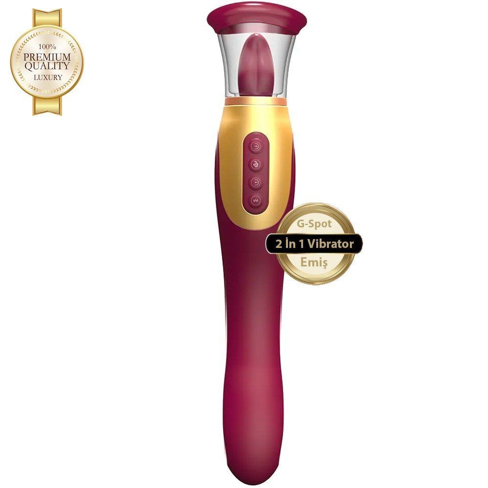 Tongue Vibe 2 in 1 G-Spot ve Dil Vibratör