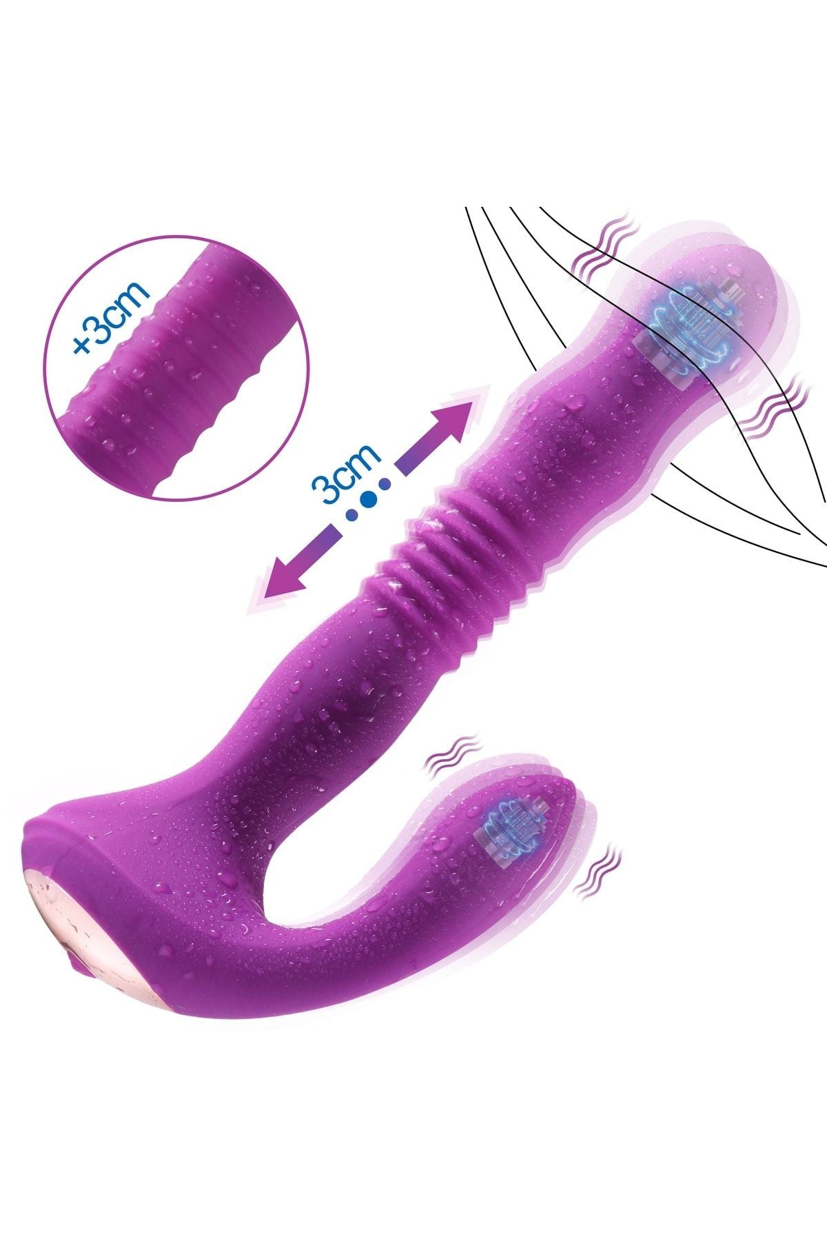 Ariel Ileri Geri Hareketli Fonksiyonlu Şarjlı G-spot Vibratör