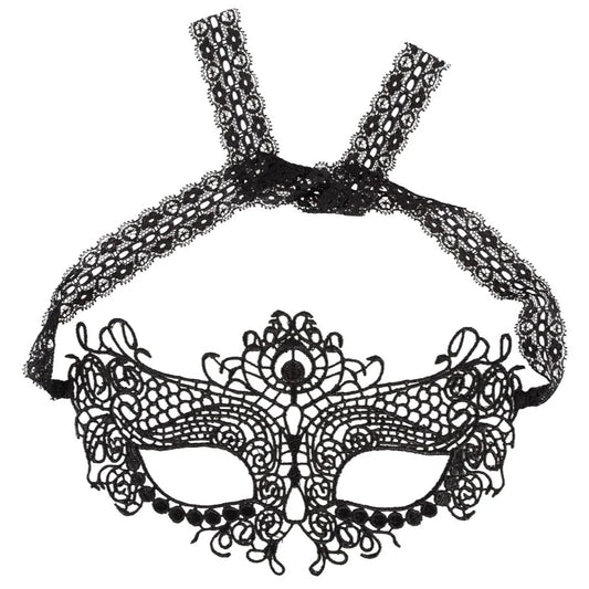 Cottelli Accessoires Nakışlı Dantel Göz Maskesi - Siyah