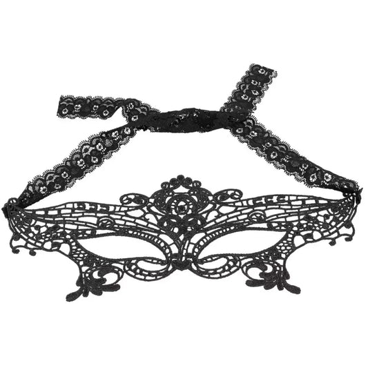 Cottelli Accessoires Adrima Nakışlı Dantel Göz Maskesi - Siyah