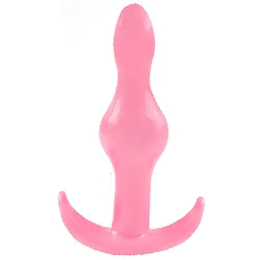 Erox Anal Fantasy Two Ribbed Silikon Anal Alıştırıcı Plug-Pink