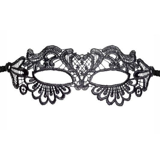 Cottelli Accessoires Sofia Nakışlı Dantel Göz Maskesi - Siyah