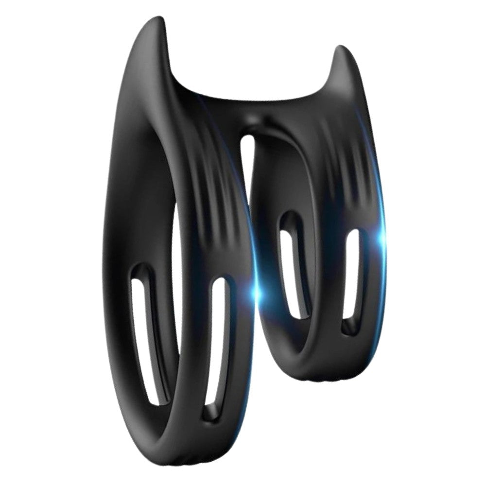 Erox Slit Çift Halkalı Esnek Silikon Penis Halkası