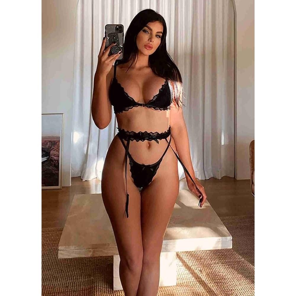 Merry See Sütyen Külot Jartiyer Takım