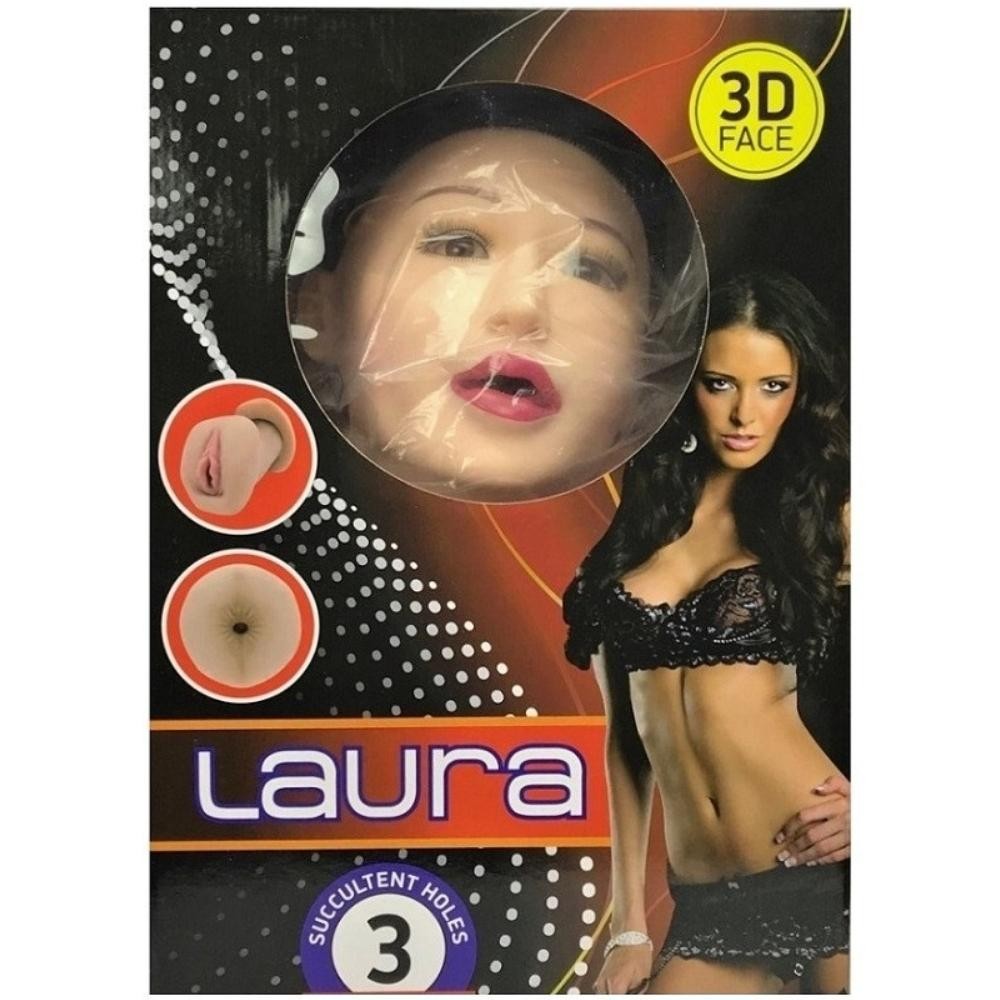 Laura Sesli Realistik Vajina ve Anüslü Şişme Bebek