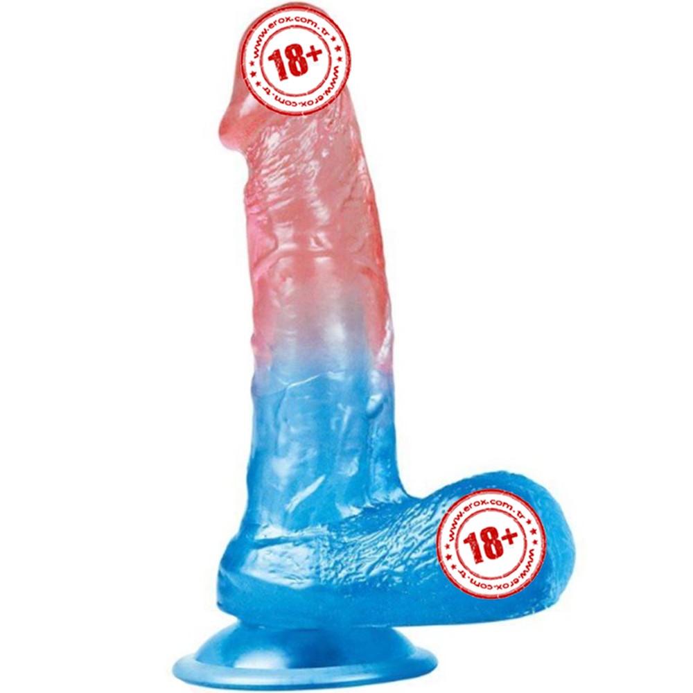 Lovetoy Dazzle Studs Dildo Curve 19 cm Jel Doku Realistik Penis