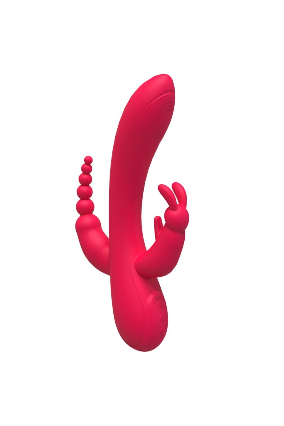 Üçlü Titreşimli Klitoral Vajinal ve Anal Vibratör-Pink