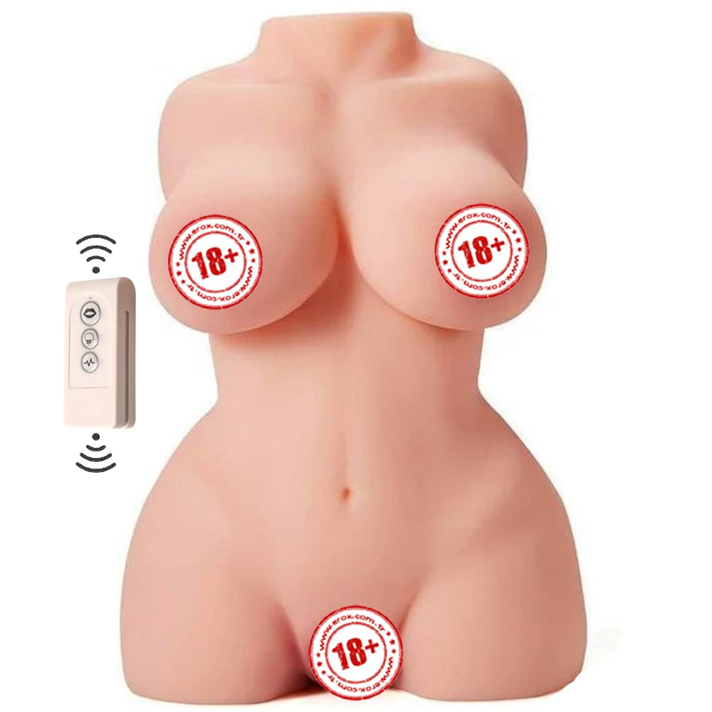 Shequ Hermosa Emişli ve Titreşimli Yarım Vücut Masturbator SQ-MAS20026