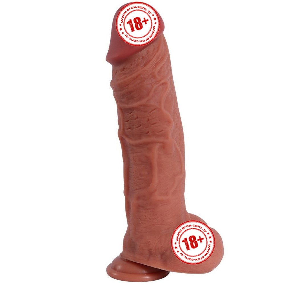 Xise Dildo Series Jihad King Natural Doku 27 Cm Büyük Realistik Penis