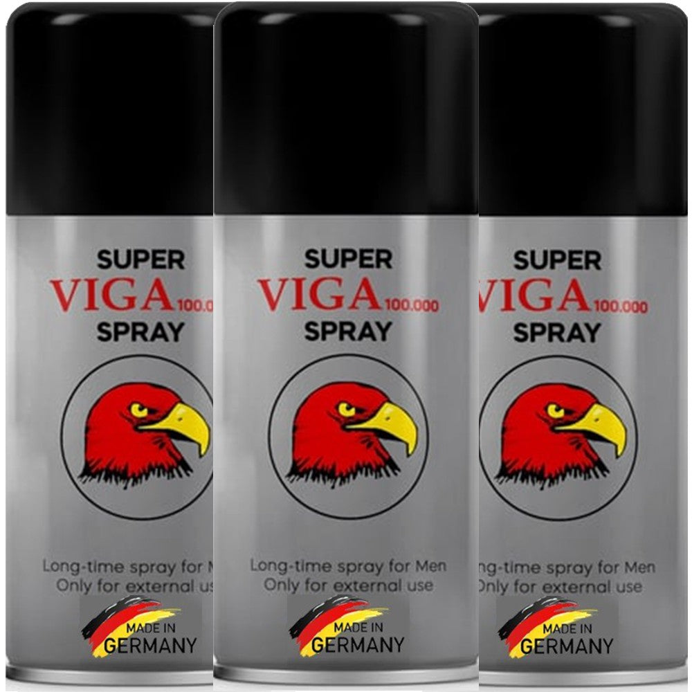Orjinal Süper Viga 100.000 Erkeklere Özel E Vitaminli Penis Spreyi 3'lü Paket