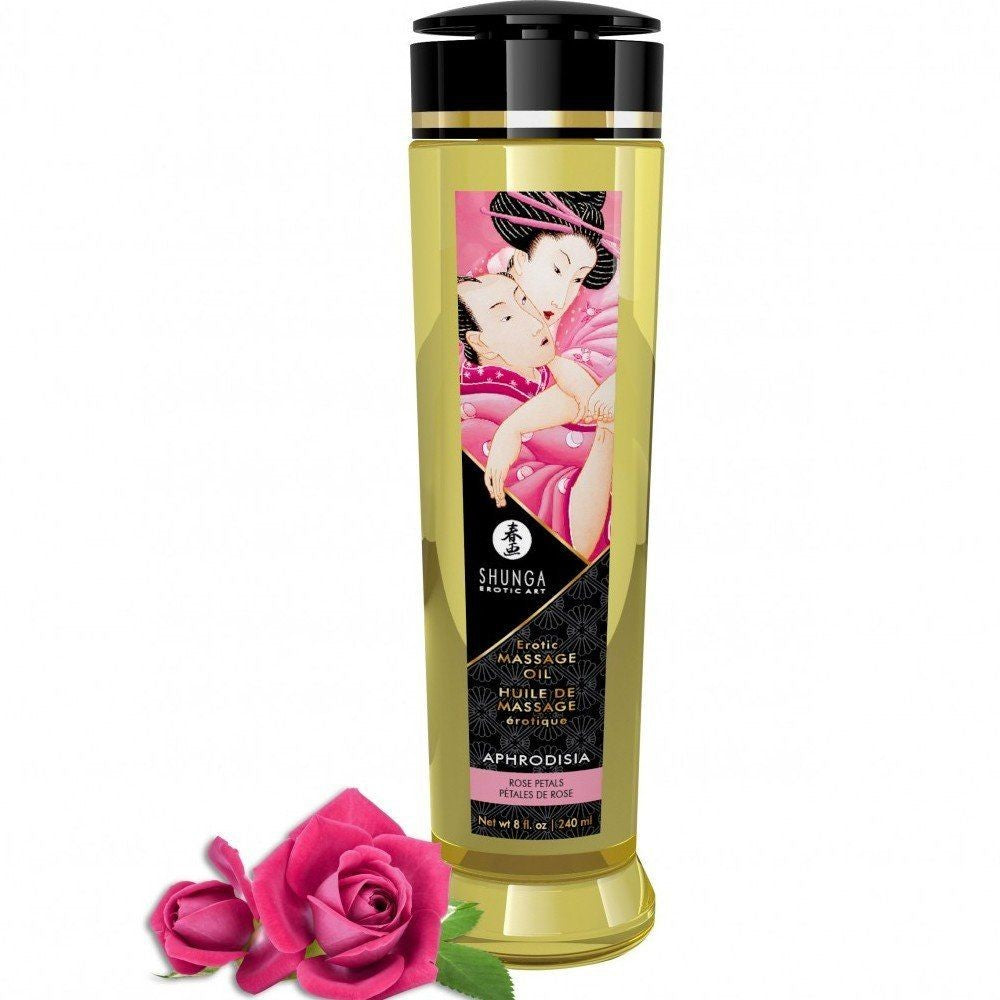 Shunga Massage Oil Rose Petals Aromalı Masaj Yağı 240 Ml.