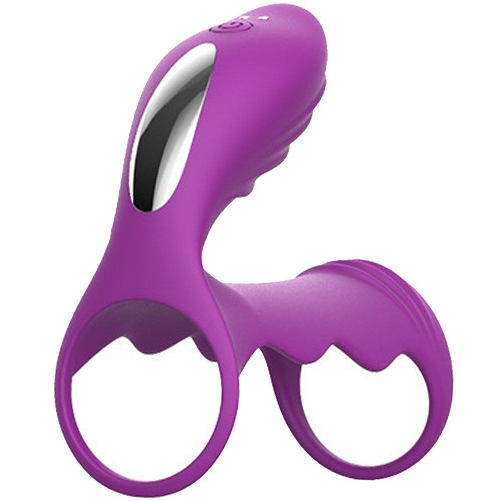 Erox Cockring Clitoral Stimulation Penis Kafesi Mor