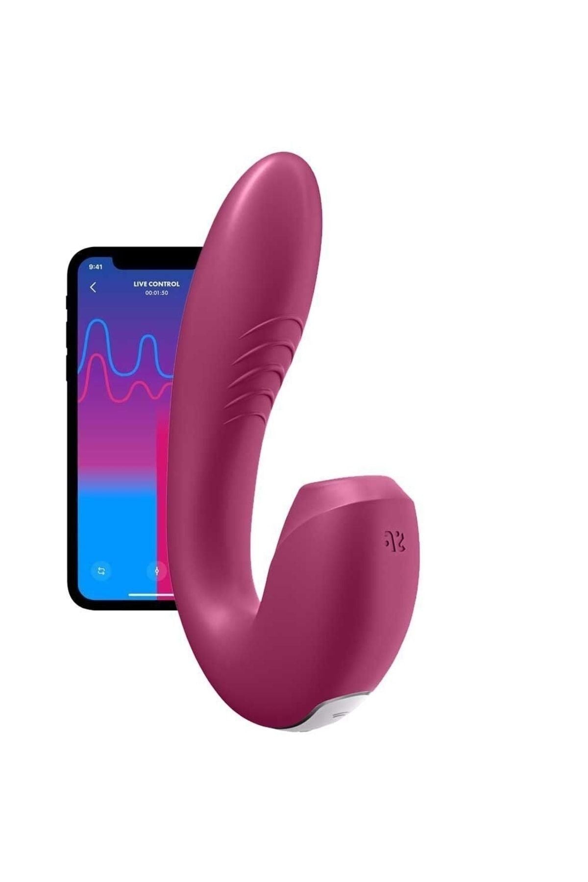 Sunray Insertable Double Air Pulse Telefon Kontrol Vibratör