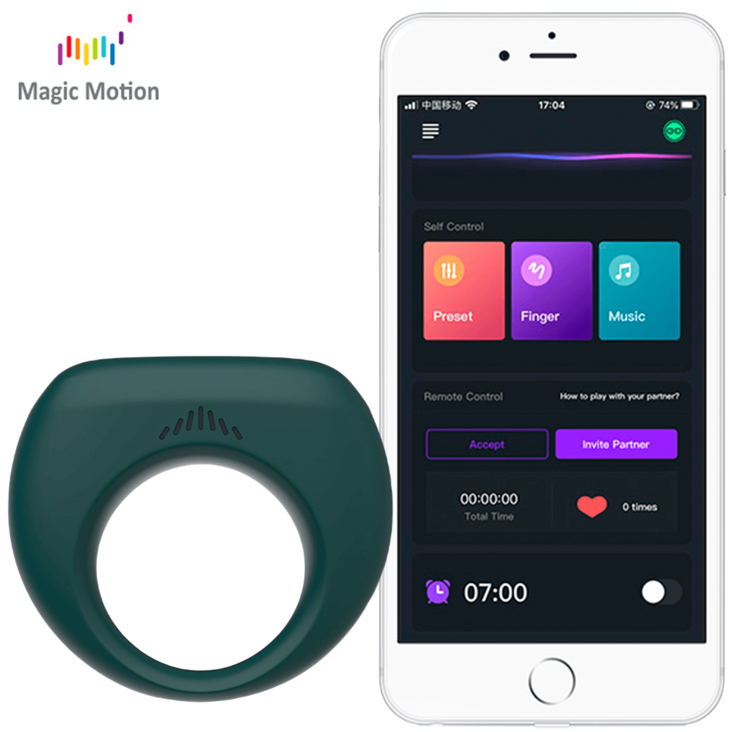 Magic Motion Dante II Smart Telefon Kontrollü Penis Halkası