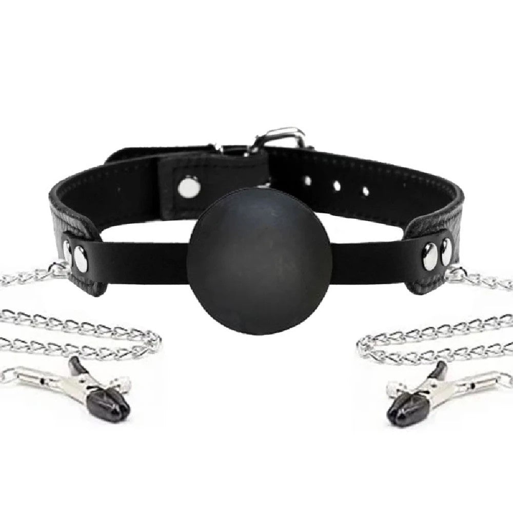 Pipedream Fetish Fantasy Series Ball Gag & Nipple Clamps