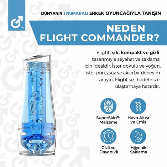 Original Fleshlight Flight Commander Turbo Tech Masturbator