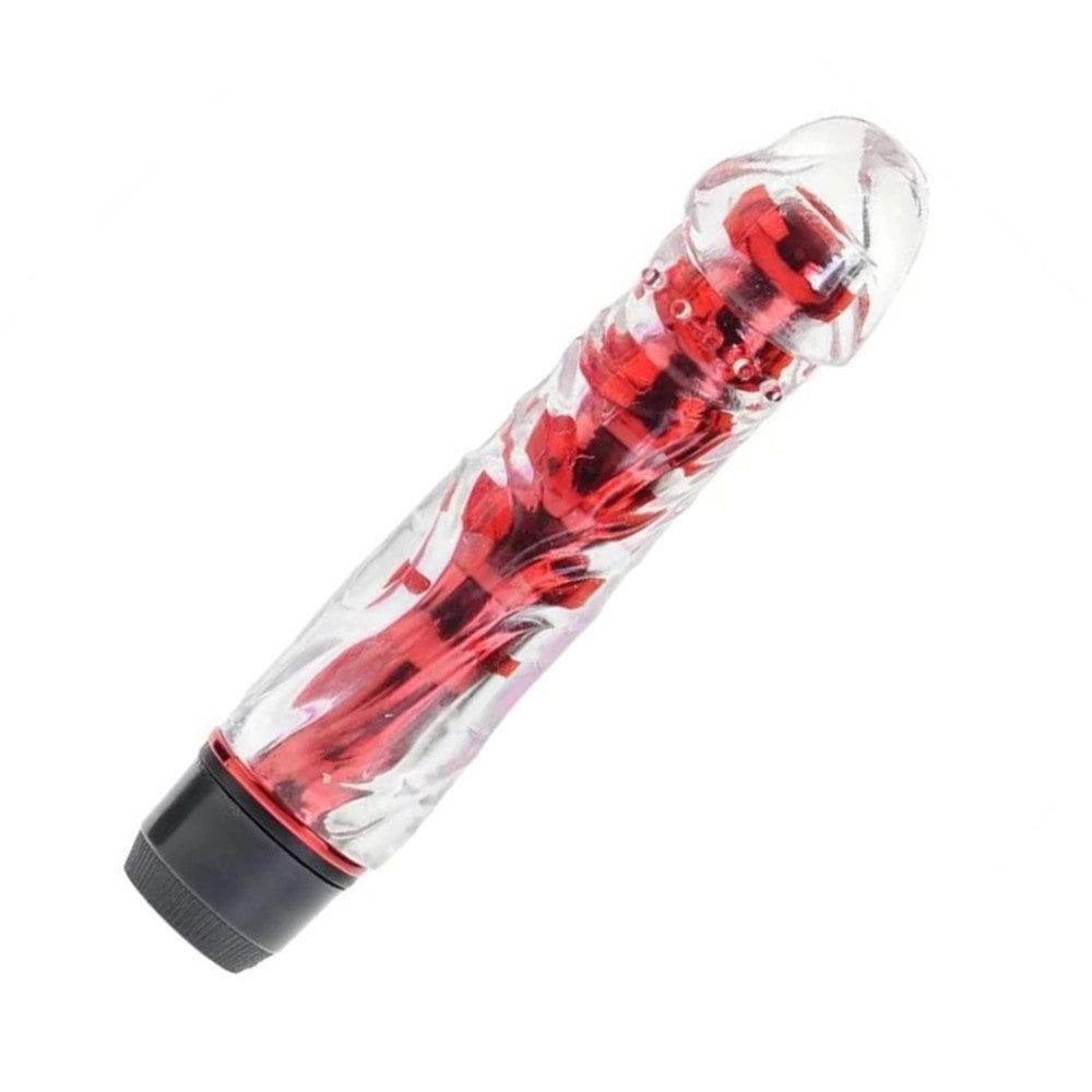 Vibes Jellies G-Spot Multispeed Vibrator Titreşimli Penis Red