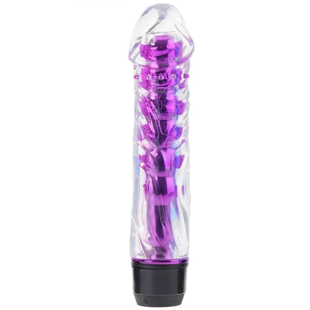 Vibes Jellies G-Spot Multispeed Vibrator Titreşimli Penis Purple
