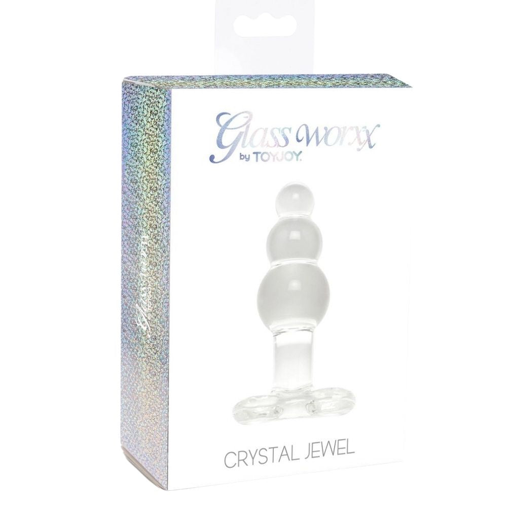 ToyJoy Crystal Jewel Butt Plug Glass Dildo