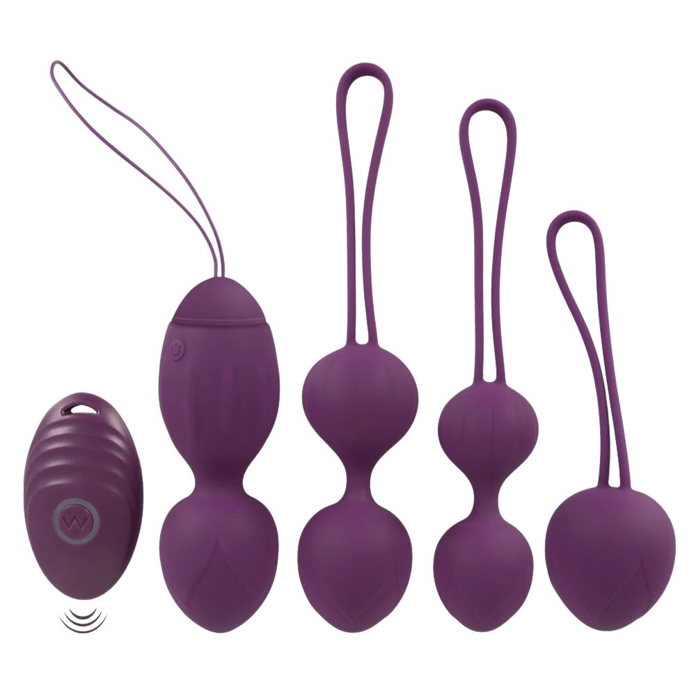 Sweet Smile 4 Piece Kegel Exercise Set Uzaktan Kumandalı Kegel Vibratör