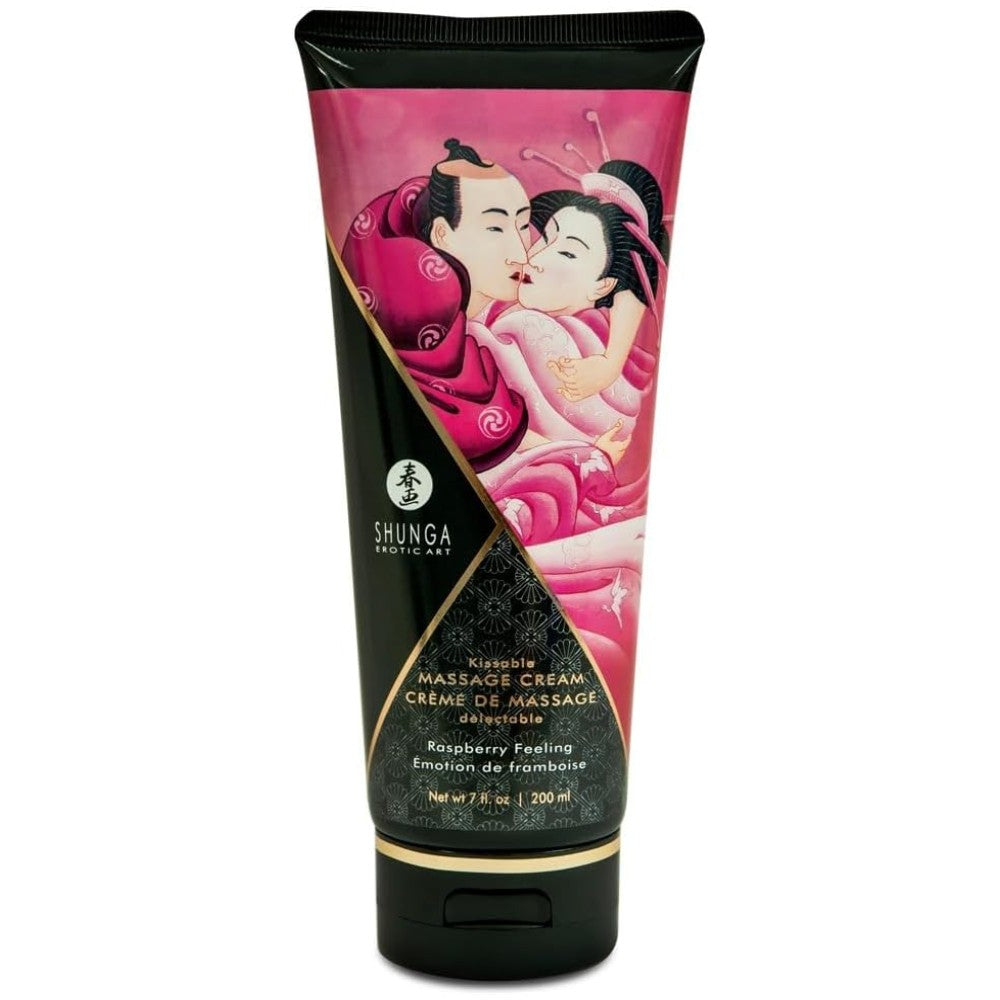 Shunga Kissable Massage Cream Raspberry Masaj Jeli 200 ml