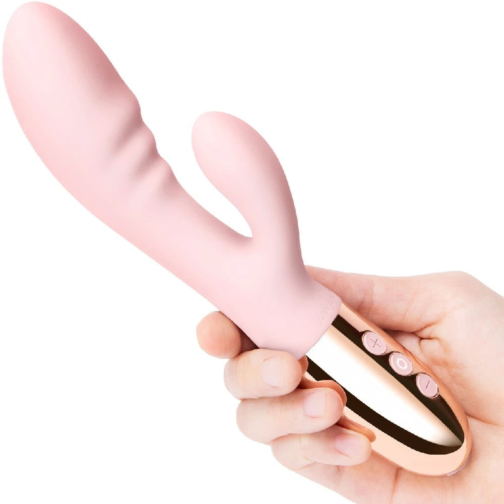 Le Wand Blend Silicone Dual Stimulation Klitoral Rabbit Vibratör Pink