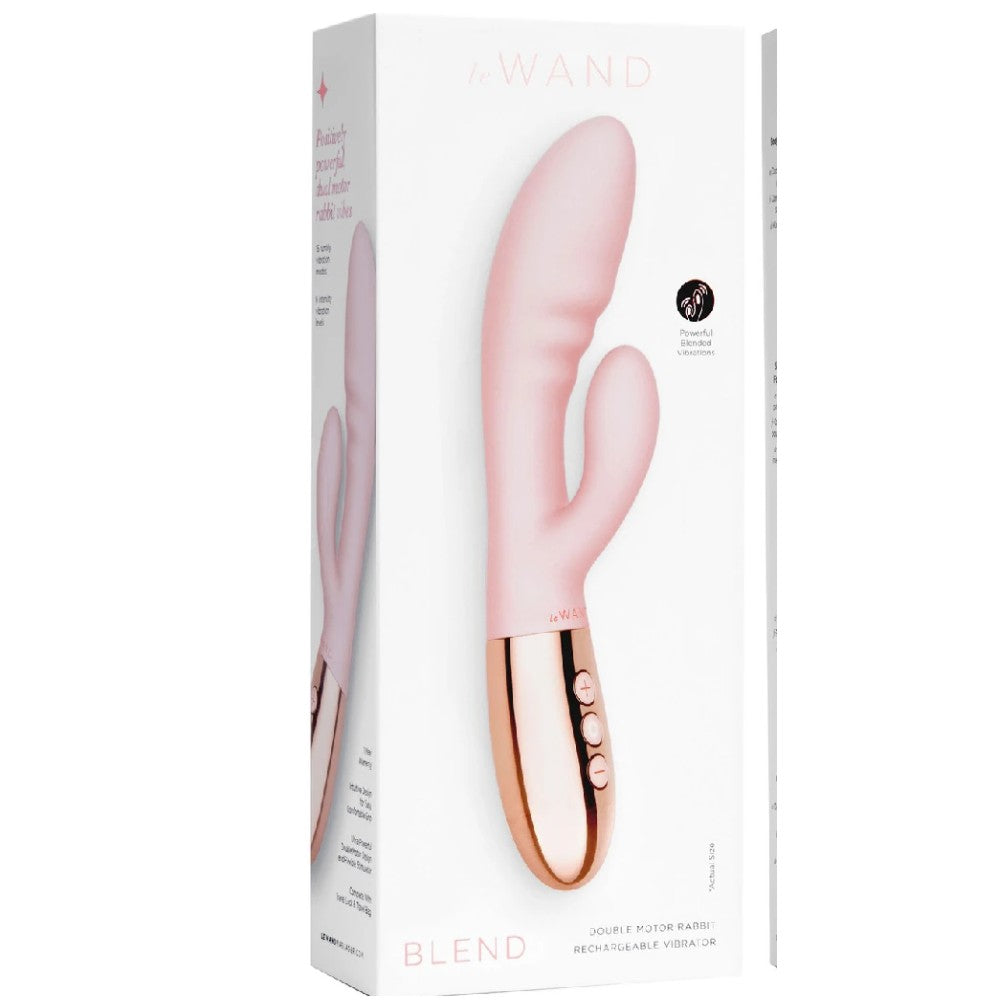 Le Wand Blend Silicone Dual Stimulation Klitoral Rabbit Vibratör Pink